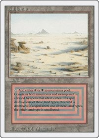 MTG Revised Edition Badlands