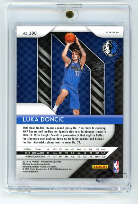 2018-19 Panini Prizm #280 Luka Doncic Prizms Red White and Blue