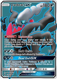 pokemon SM - Burning Shadows Darkrai GX (Full Art)