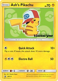 Pokemon SM Promos Ash's Pikachu - SM112