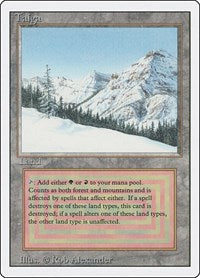 MTG Revised Edition Taiga