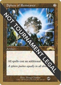 MTG World Championship Decks Sphere of Resistance - 1999 Jakub Slemr (EXO) (SB)