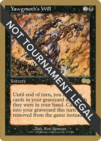 MTG World Championship Decks Yawgmoth's Will - 1999 Jakub Slemr (USG)