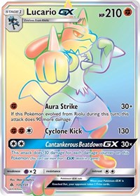 Pokemon SM - Forbidden Light Lucario GX (Secret)