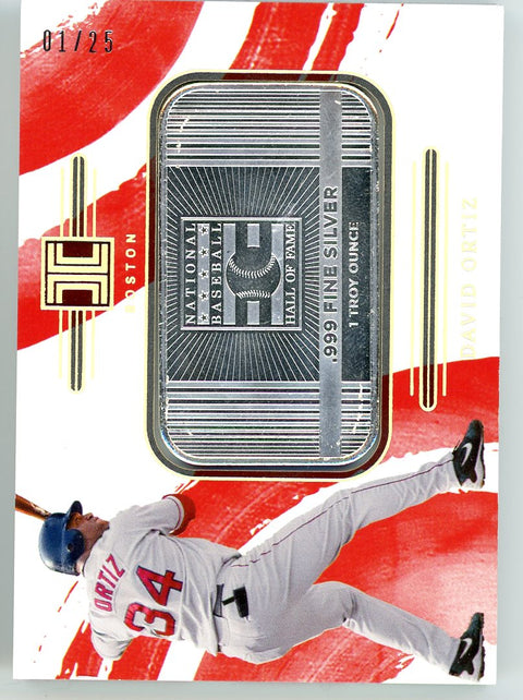 2024 Panini Impeccable #48 David Ortiz 1 Troy Ounce Silver /25