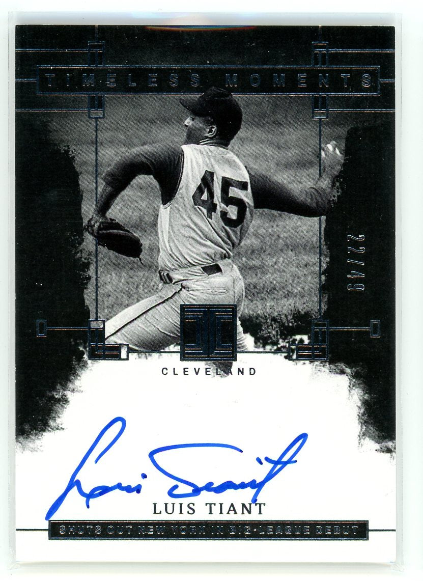 2024 Panini Impeccable #TMS-LT Luis Tiant Timeless Moments /49