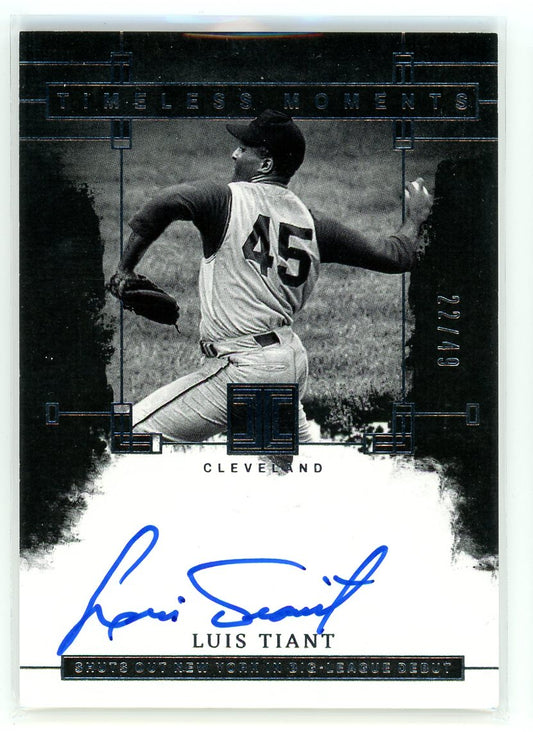 2024 Panini Impeccable #TMS-LT Luis Tiant Timeless Moments /49