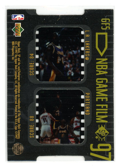 1996-97 SP #GF5 Shaquille O'Neal Game Film
