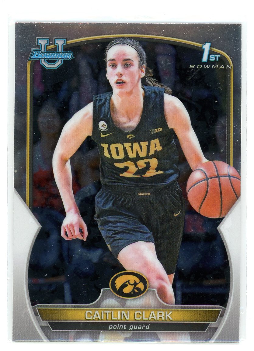 2022-23 Bowman University Chrome #50 Caitlin Clark
