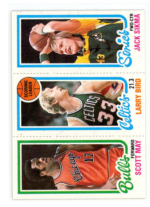 1980-81 Topps #34 / 139 / 174 Larry Bird / Julius Erving / Magic Johnson