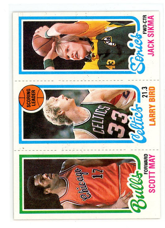 1980-81 Topps #34 / 139 / 174 Larry Bird / Julius Erving / Magic Johnson