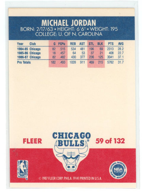 1987-88 Fleer #59 Michael Jordan
