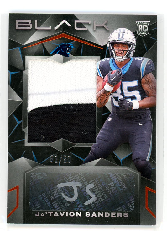 2024 Panini Black #222 JaTavion Sander Patch Auto /50