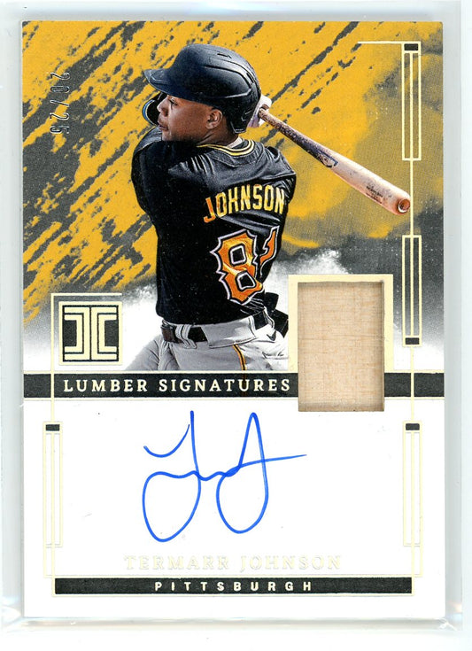 2024 Panini Impeccable #ILS-TJ Termarr Johnson Lumbar Signatures