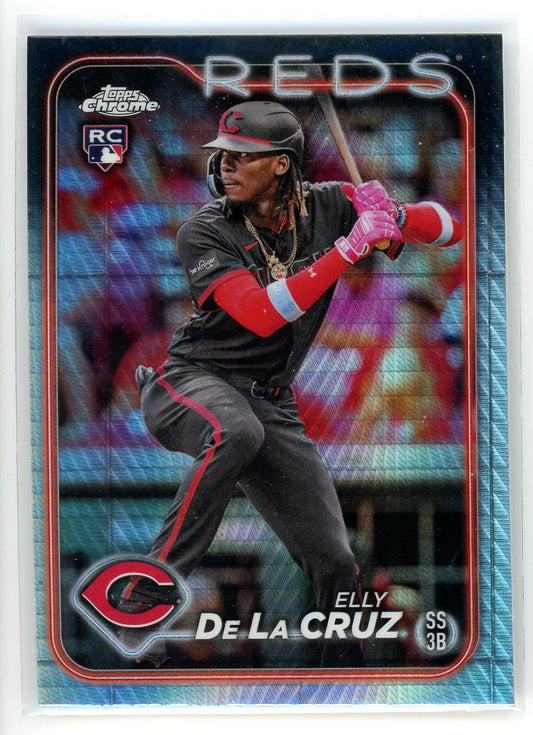 2024 Topps Chrome #44 Elly De La Cruz #44 Prizm Refractors