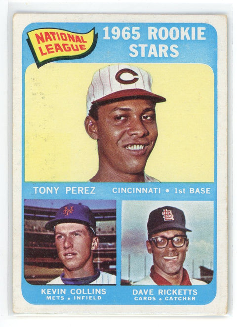 1965 Topps Rookie Stars #581 Tony Perez/Kevin Collins/Dave Ricketts