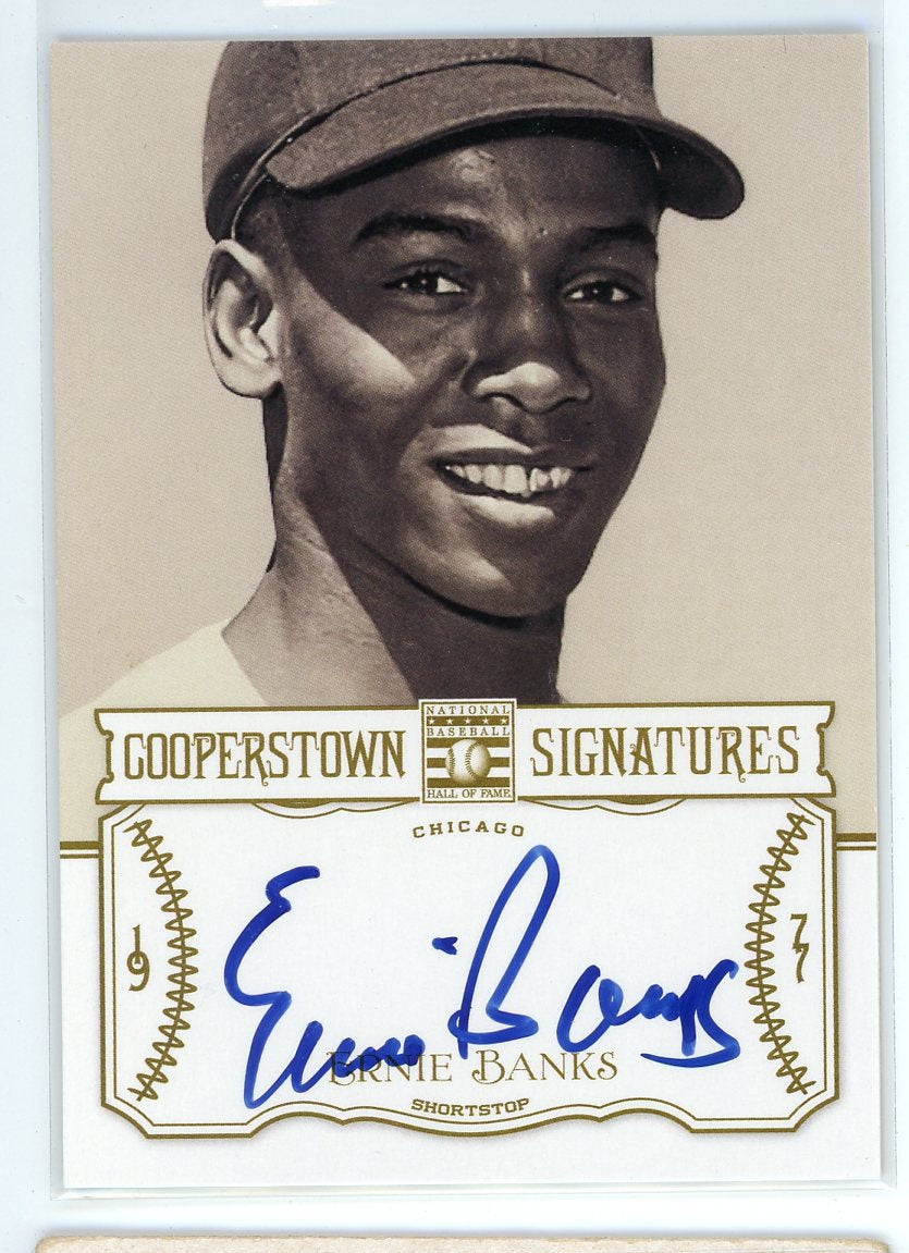 2013 Panini #HOF-ERN Ernie Banks Cooperstown Signatures /90