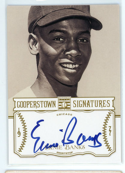 2013 Panini #HOF-ERN Ernie Banks Cooperstown Signatures /90