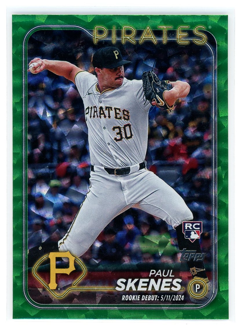 2024 Topps Chrome Update #US288 Paul Skenes Green Foil /499