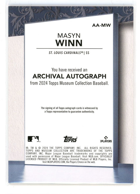 2024 Topps #AA-MW Masyn Winn Archival Autograph /299