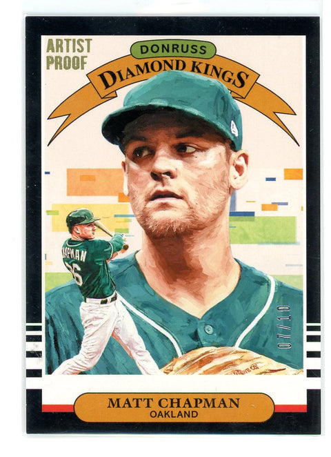 2019 Donruss #12 Matt Chapman Artist Proof #/10