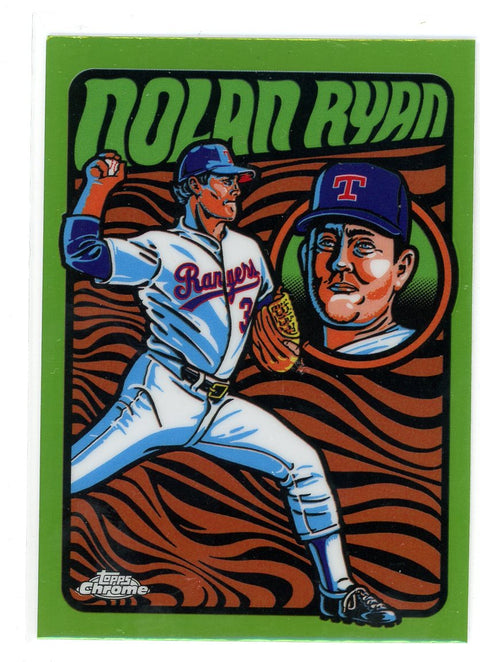 2024 Topps Chrome #UV-11 Nolan Ryan Ultraviolet All-Stars Green Refractors #/99