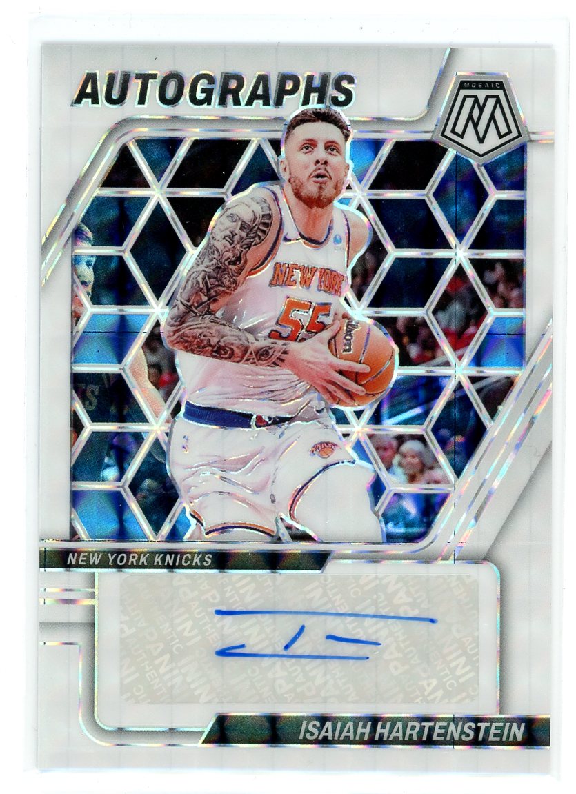 2023-24 Panini Mosiac #AM-STE Isaiah Hartenstein White Sparkle Prizm /25