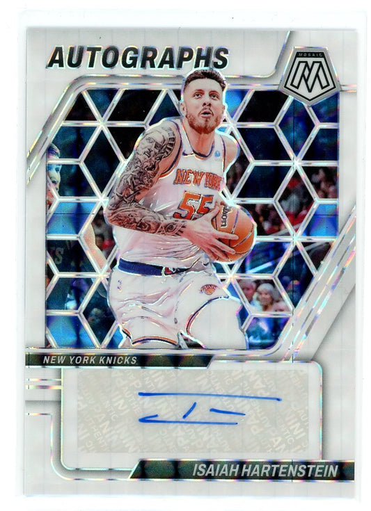 2023-24 Panini Mosiac #AM-STE Isaiah Hartenstein White Sparkle Prizm /25