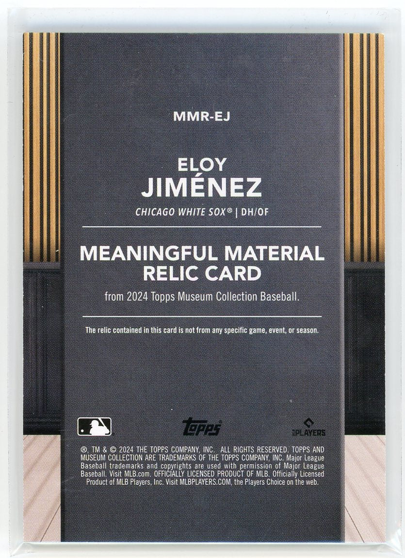 2024 Topps #MMR-EJ Eloy Jimenez Meaningful Material Relic Card /1