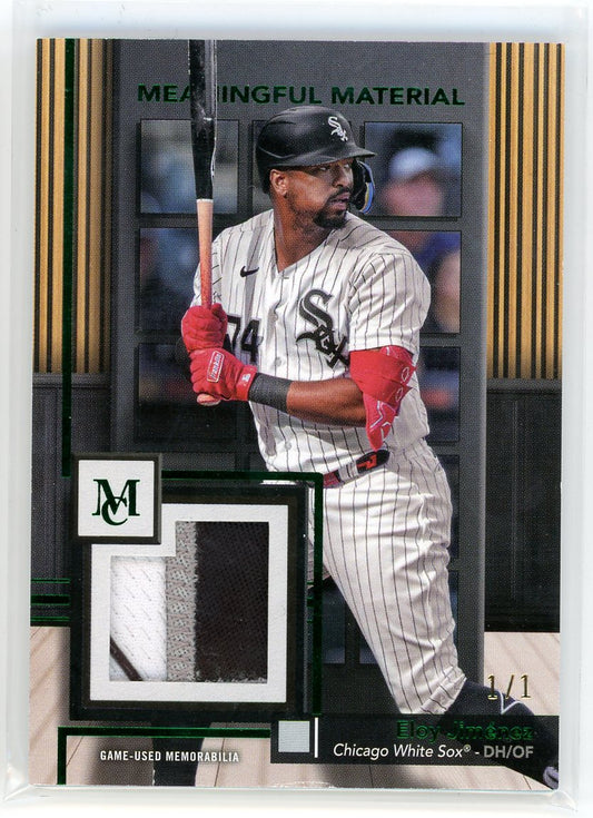 2024 Topps #MMR-EJ Eloy Jimenez Meaningful Material Relic Card /1