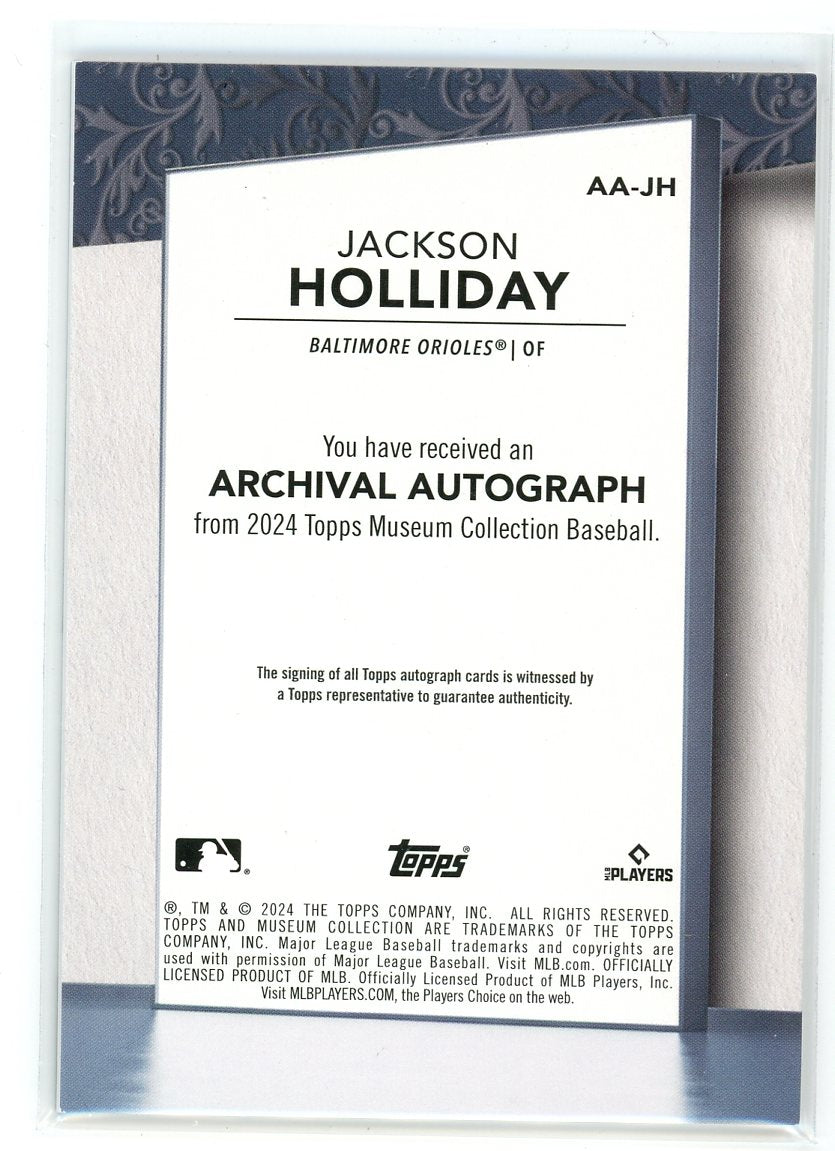 2024 Topps #AA-JH Jackson Holliday Archival Autograph /99