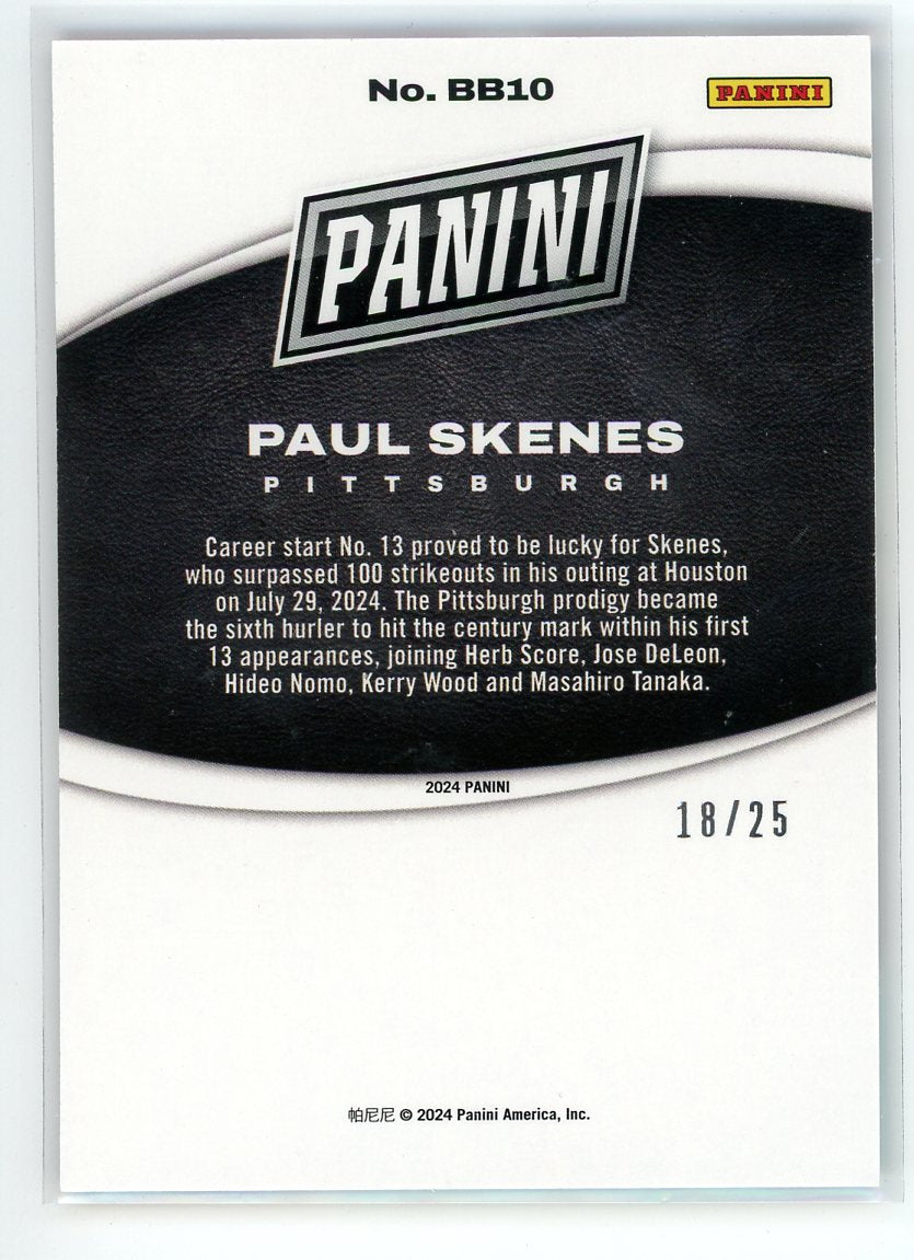 2024 Panini #BB10 Paul Skenes Black Friday /25