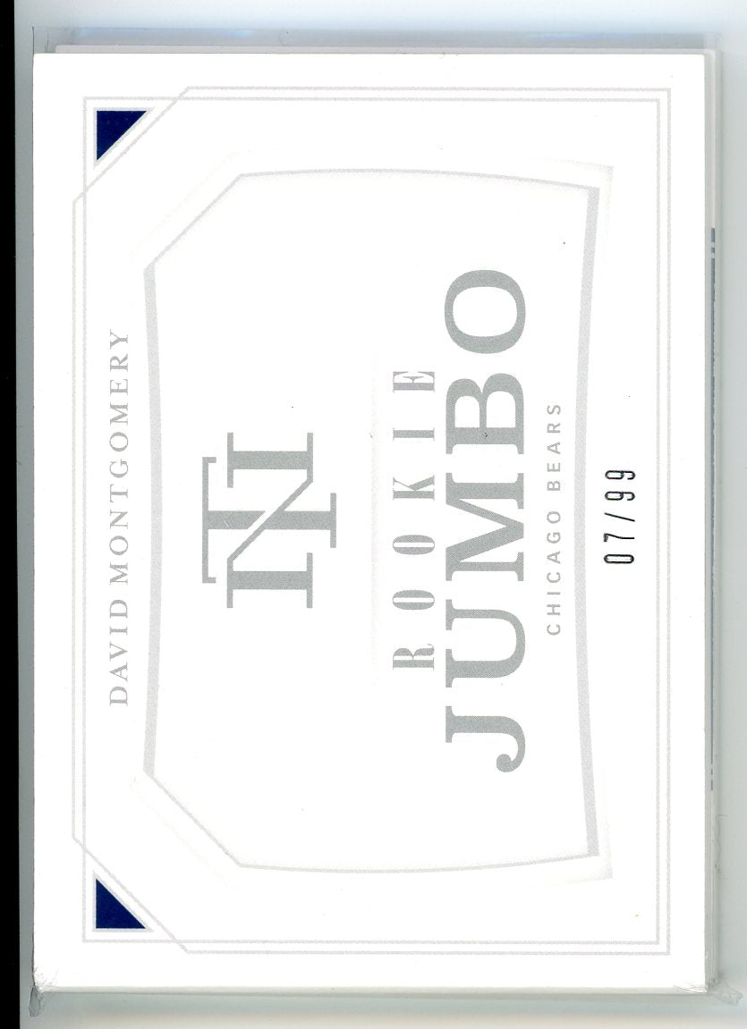 2019 Panini National Treasures #PSB-DM David Montgomery Rookie Jumbo /99