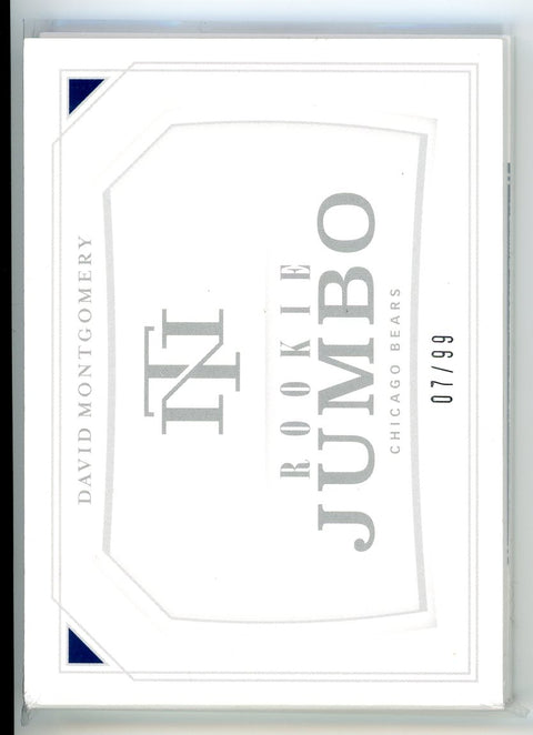 2019 Panini National Treasures #PSB-DM David Montgomery Rookie Jumbo /99