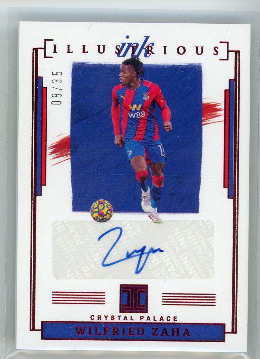 2021-22 Panini Impeccable #II-WZ Wilfried Zaha Illustrious Ink /35