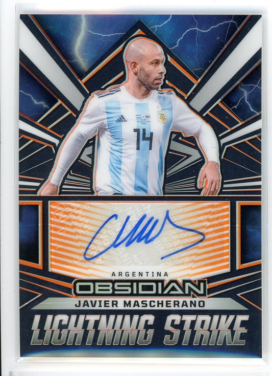 2023-24 Panini Obsidian #LS-JM Javier Mascherano Lightning Strike Auto /99