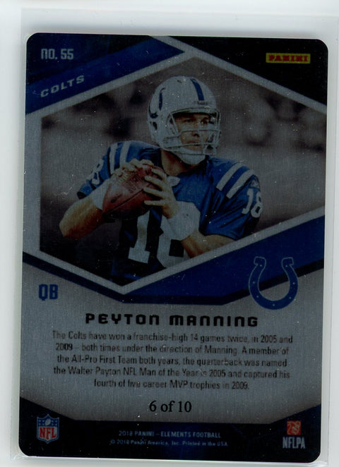 2018 Panini Elements #55 Peyton Manning /10