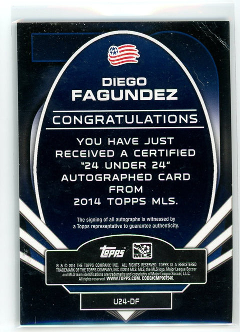 2014 24 under 24 #U24-DF Diego Fagundez Auto