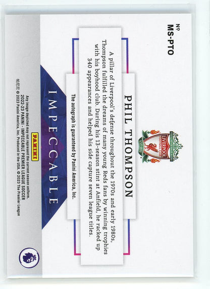 2022-23 Panini Impeccable #MS-PTO Phil Thompson Masterstrokes /10