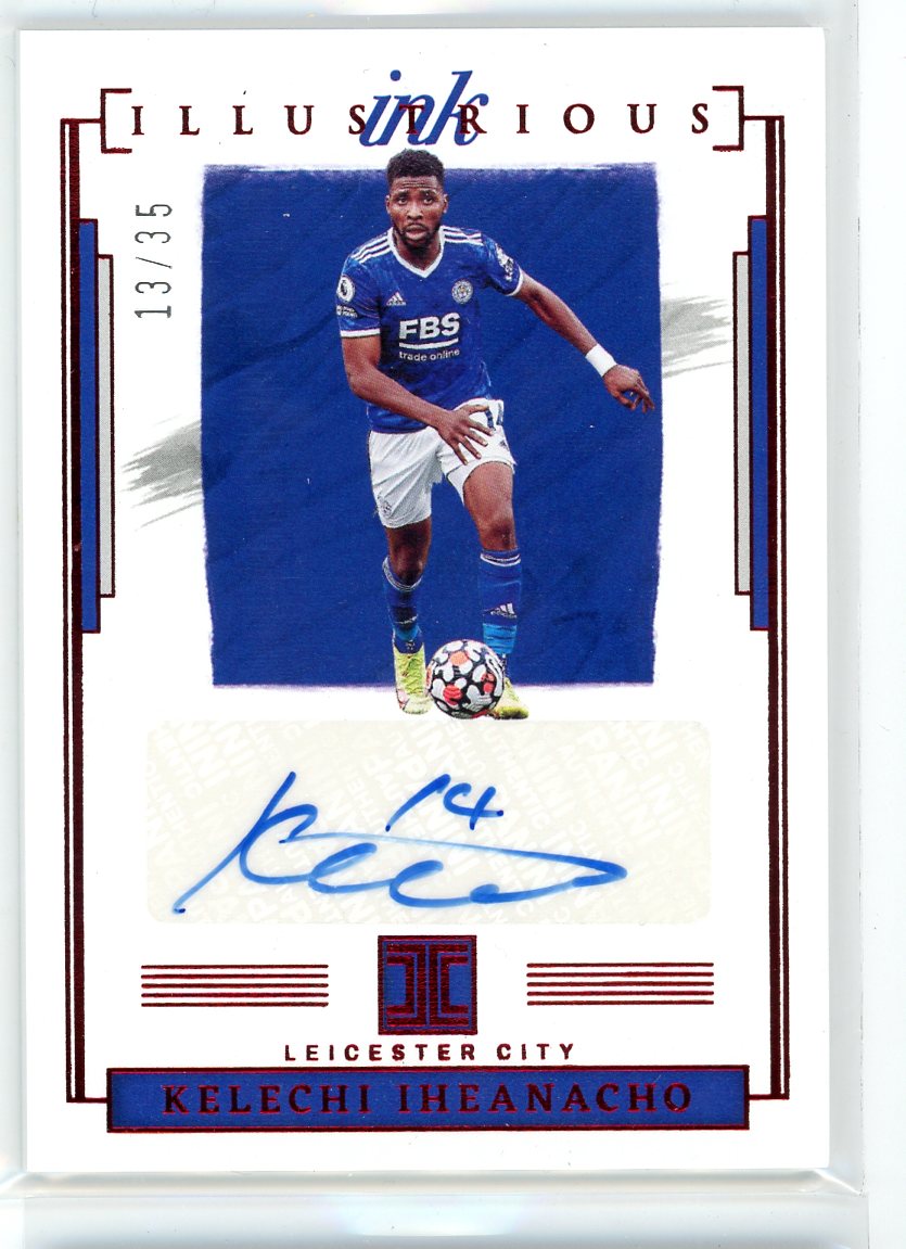 2021-22 Panini Impeccable #II-KI Kelechi Iheanacho Illustrious Ink