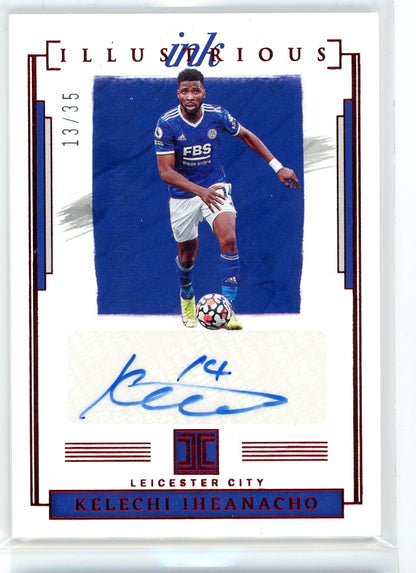 2021-22 Panini Impeccable #II-KI Kelechi Iheanacho Illustrious Ink