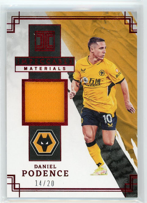 2021-22 Panini Impeccable Materials #IM-DP Daniel Podence Ruby /20