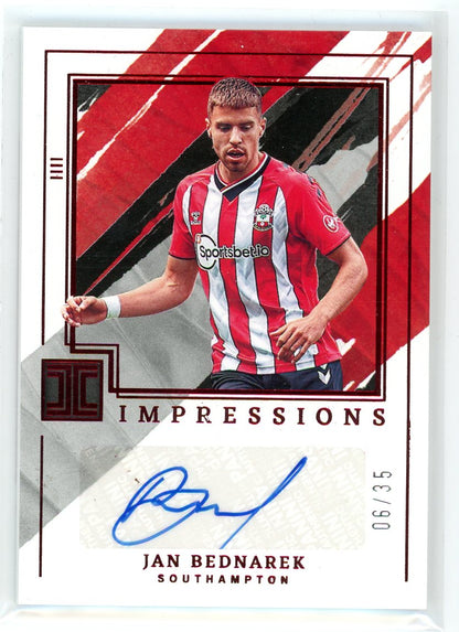 2021-22 Panini Impeccable #IP-JBK Jan Bednarek Impressions Auto /35