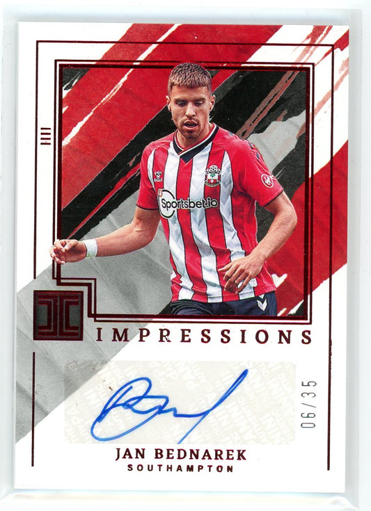 2021-22 Panini Impeccable #IP-JBK Jan Bednarek Impressions Auto /35