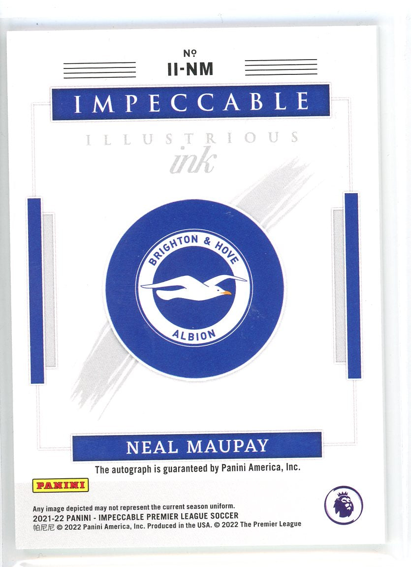 2021-22 Panini Impeccable #II-NM Neal Maupay Illustrious Ink /35