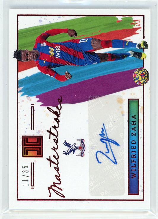2021-2022 Panini Premier #MS-WZ Wildried Zaha Masterstroke Auto /35
