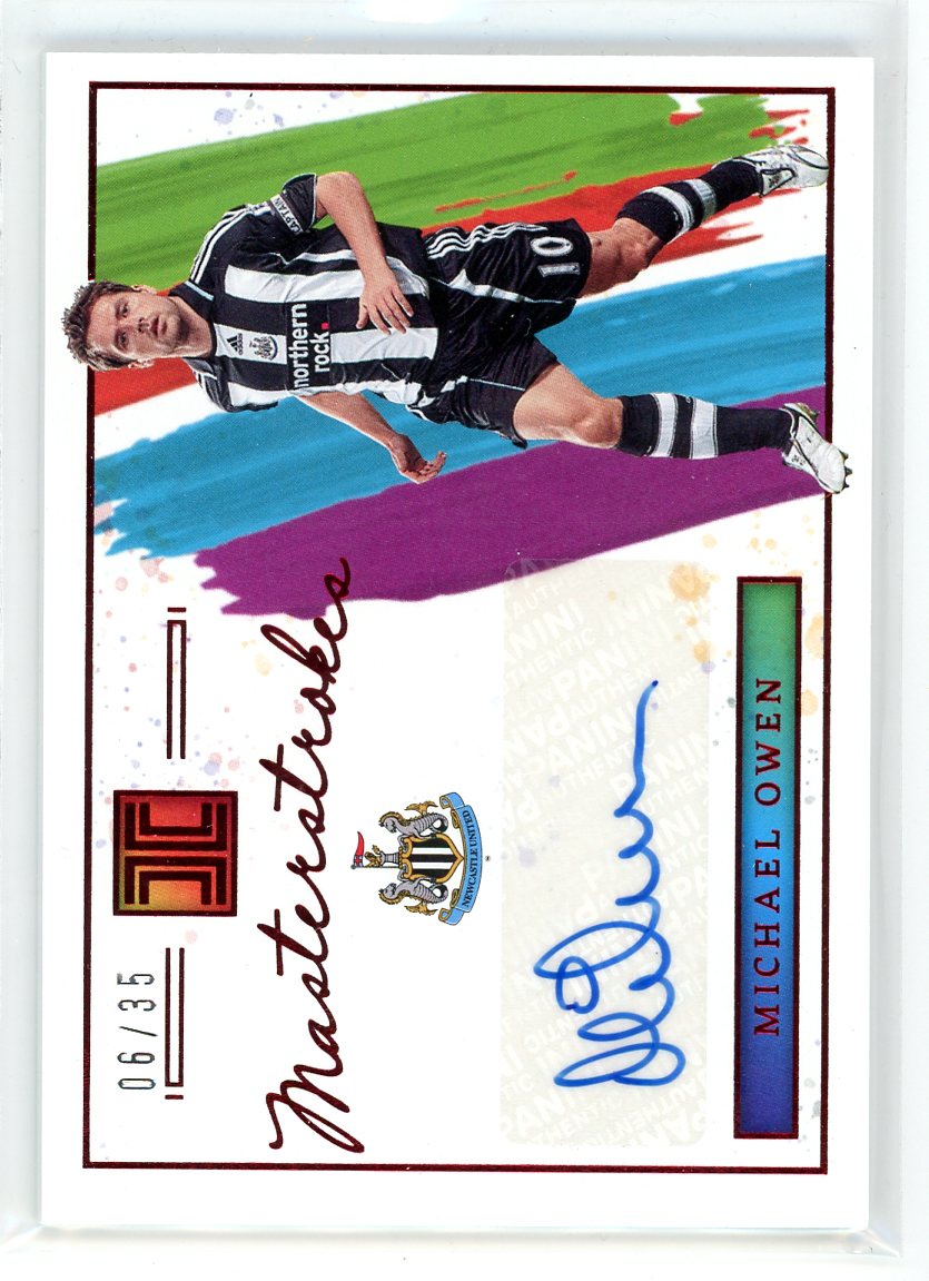 2021-22 Panini Impeccable #MS-MO Michael Owen Masterstroke Auto /35