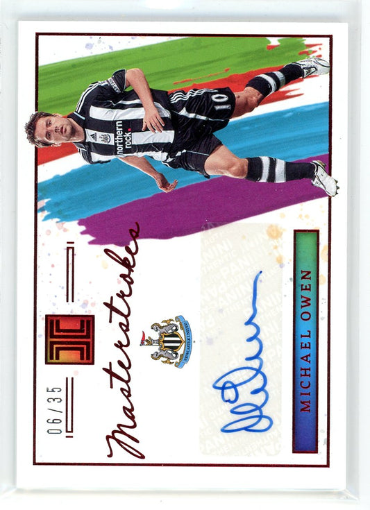 2021-22 Panini Impeccable #MS-MO Michael Owen Masterstroke Auto /35