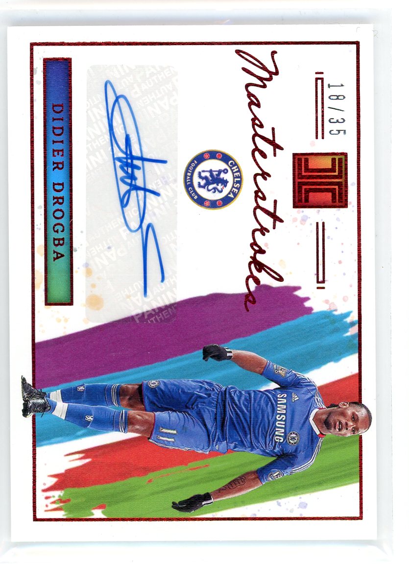 2021-22 Panini Impeccable #MS-DD Didier Drogba Masterstroke Auto /35