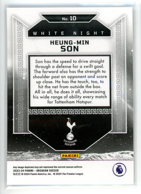 2023-24 Panini Obsidian #10 Heung-Min Son White Night